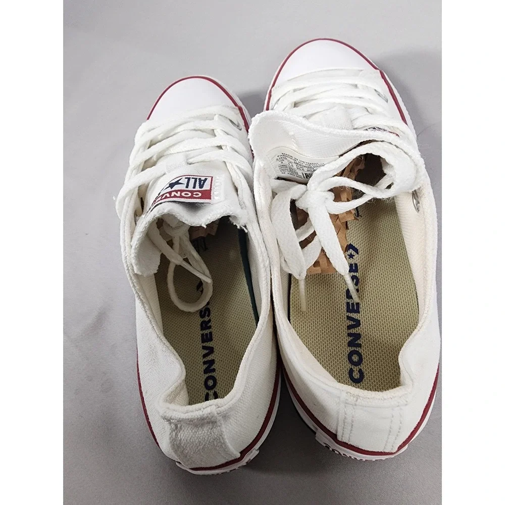 Converse Chuck Taylor All Star Low Top White Canvas Youth Sneakers 3J256 Size 2
